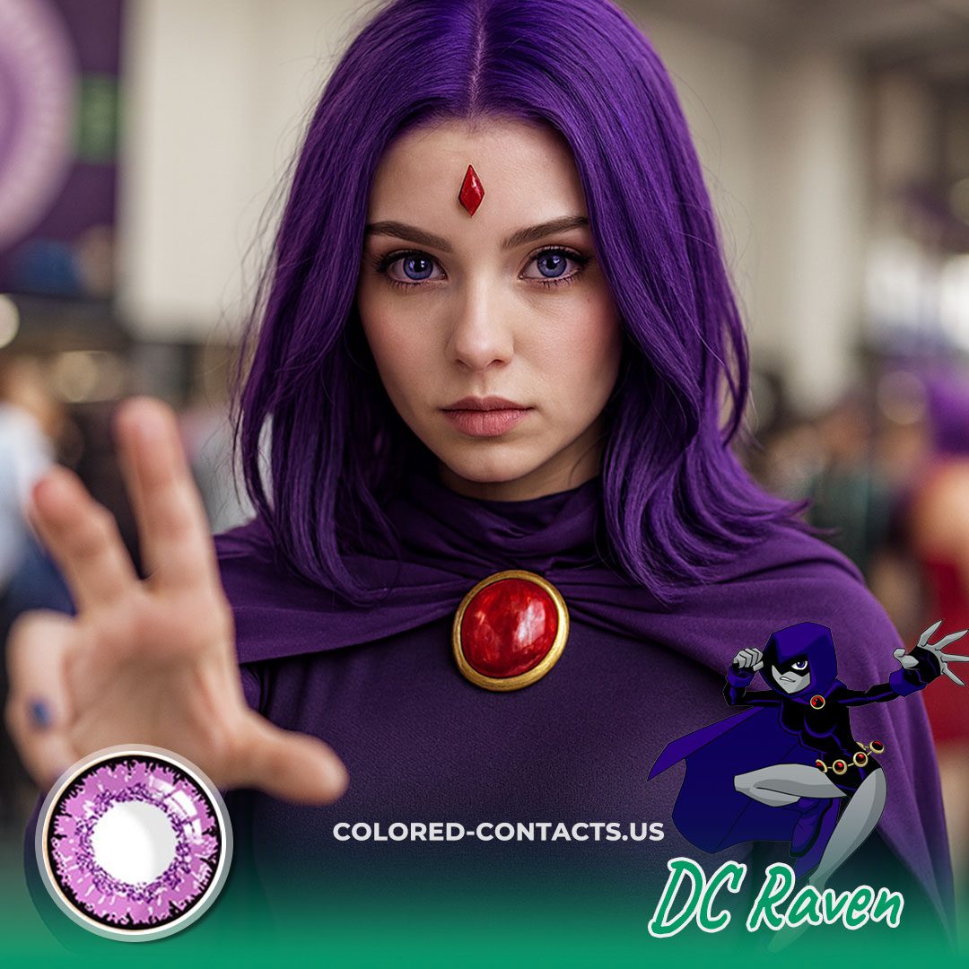 DC Raven Cosplay Contacts