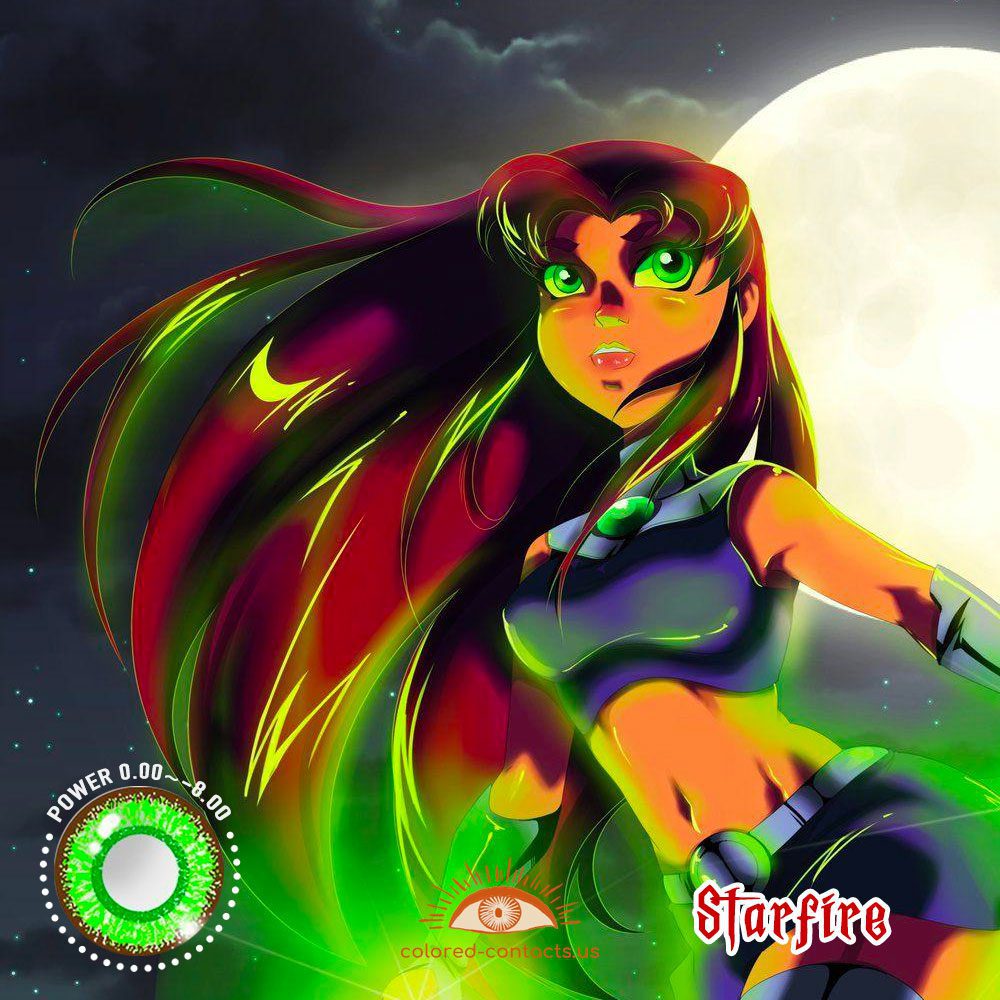 DC Starfire Cosplay Contact Lenses