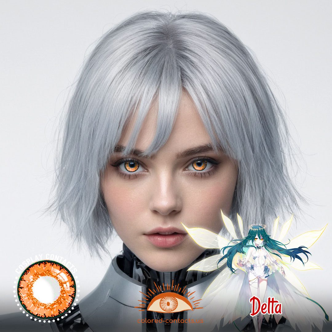 Delta Cosplay Orange Contact Lenses