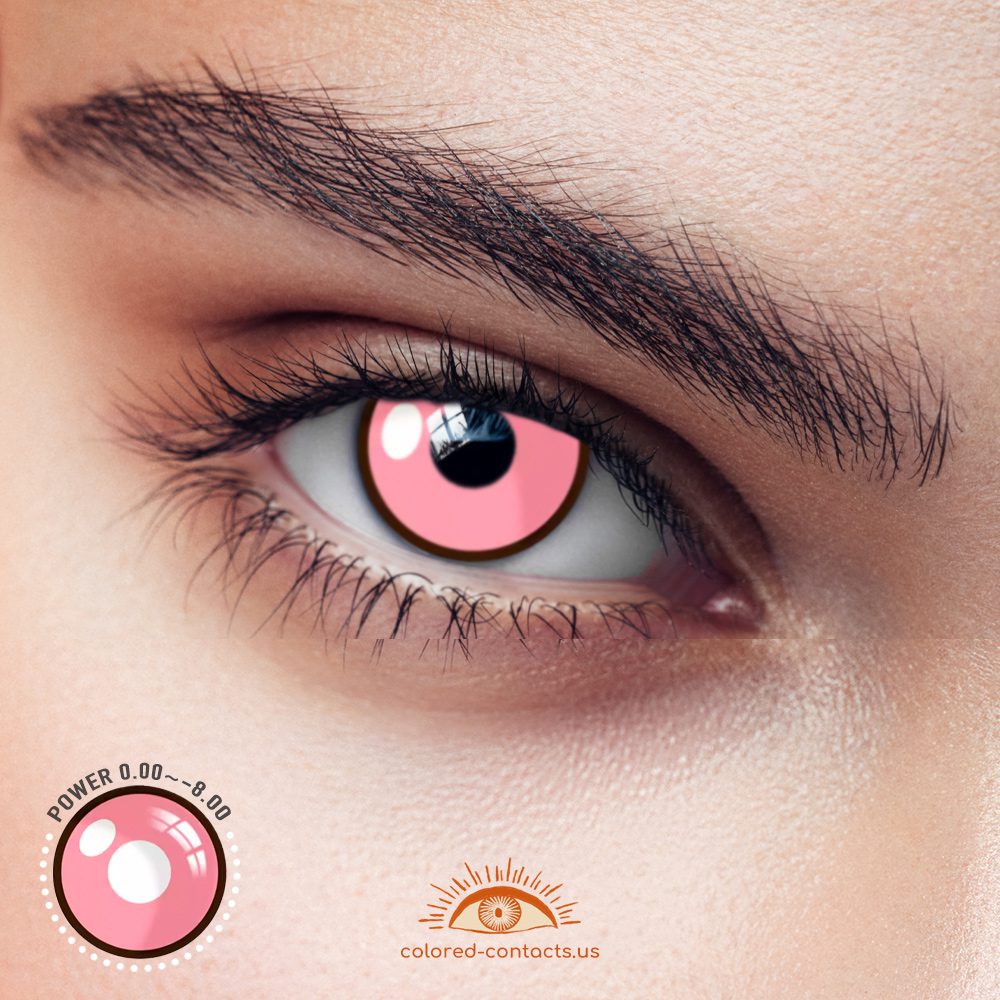 Demon Slayer Nezuko Kamado Cosplay Contact Lenses