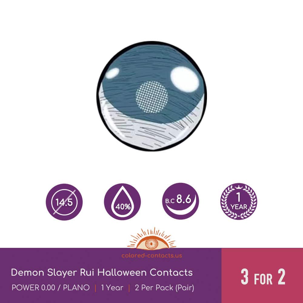 Demon Slayer Rui Halloween Contacts