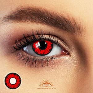 Devil Sclera Red Halloween Contacts