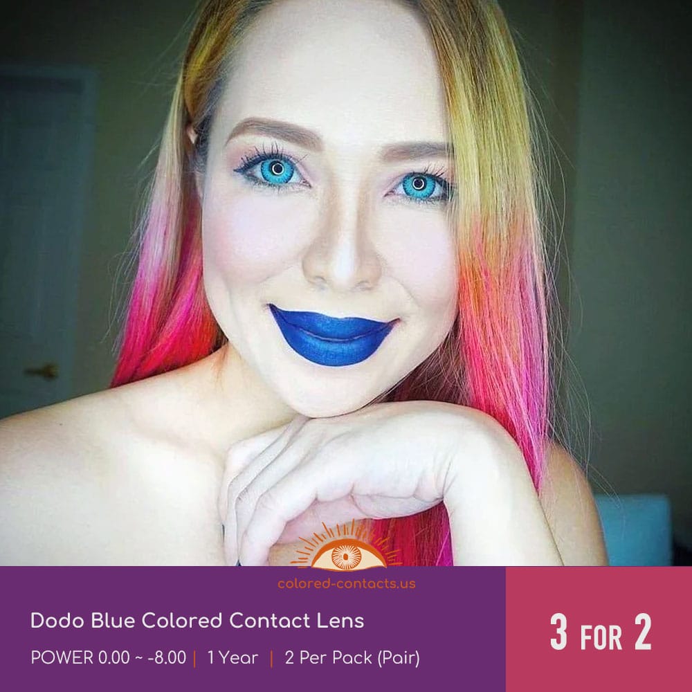 Dodo Blue Colored Contact Lens