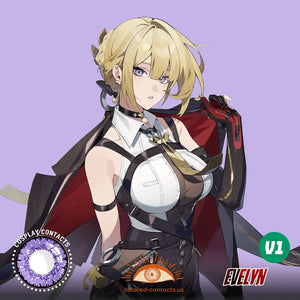 Evelyn Cosplay Violet Contact Lenses