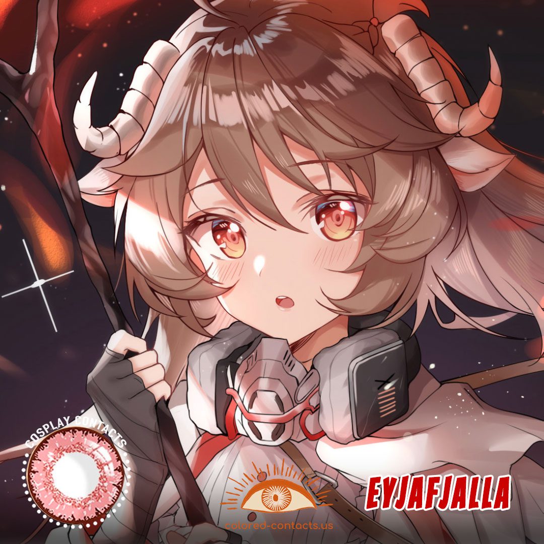 Arknights : Eyjafjalla Cosplay Contact Lenses