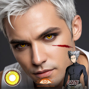 Garou Cosplay Yellow Contact Lenses