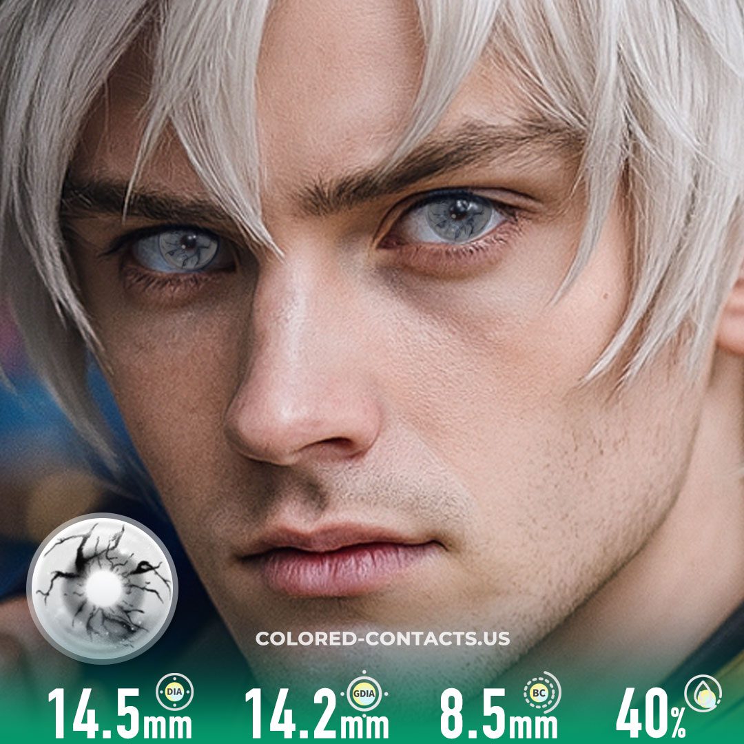 Genetic Invasion White Crazy Lenses | 4-Lens Pack