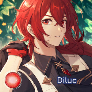 Genshin Impact Diluc Cosplay Contact Lenses