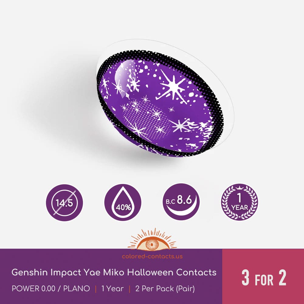 Genshin Impact Yae Miko Halloween Contacts