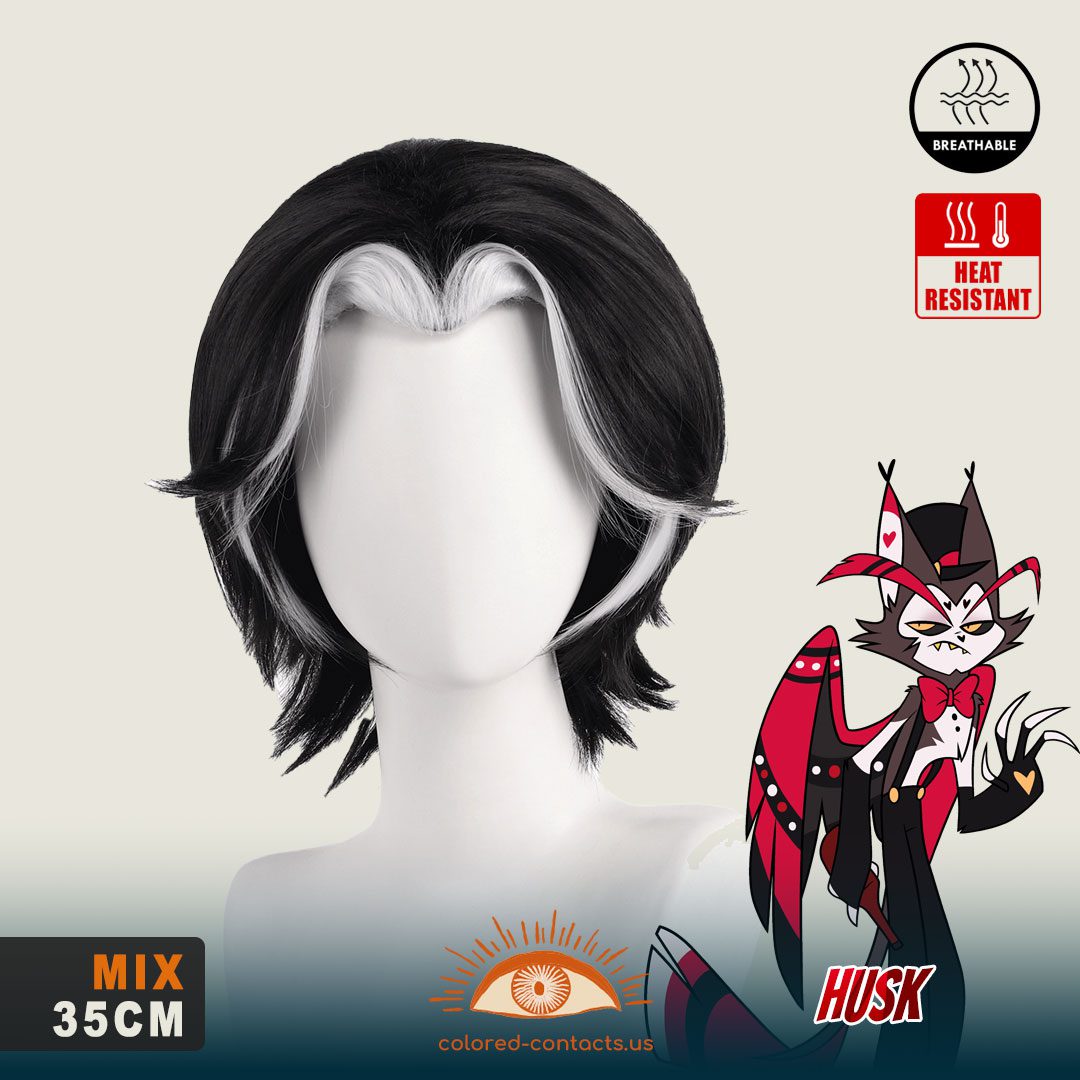 Hazbin Hotel: Husk Cosplay Wig