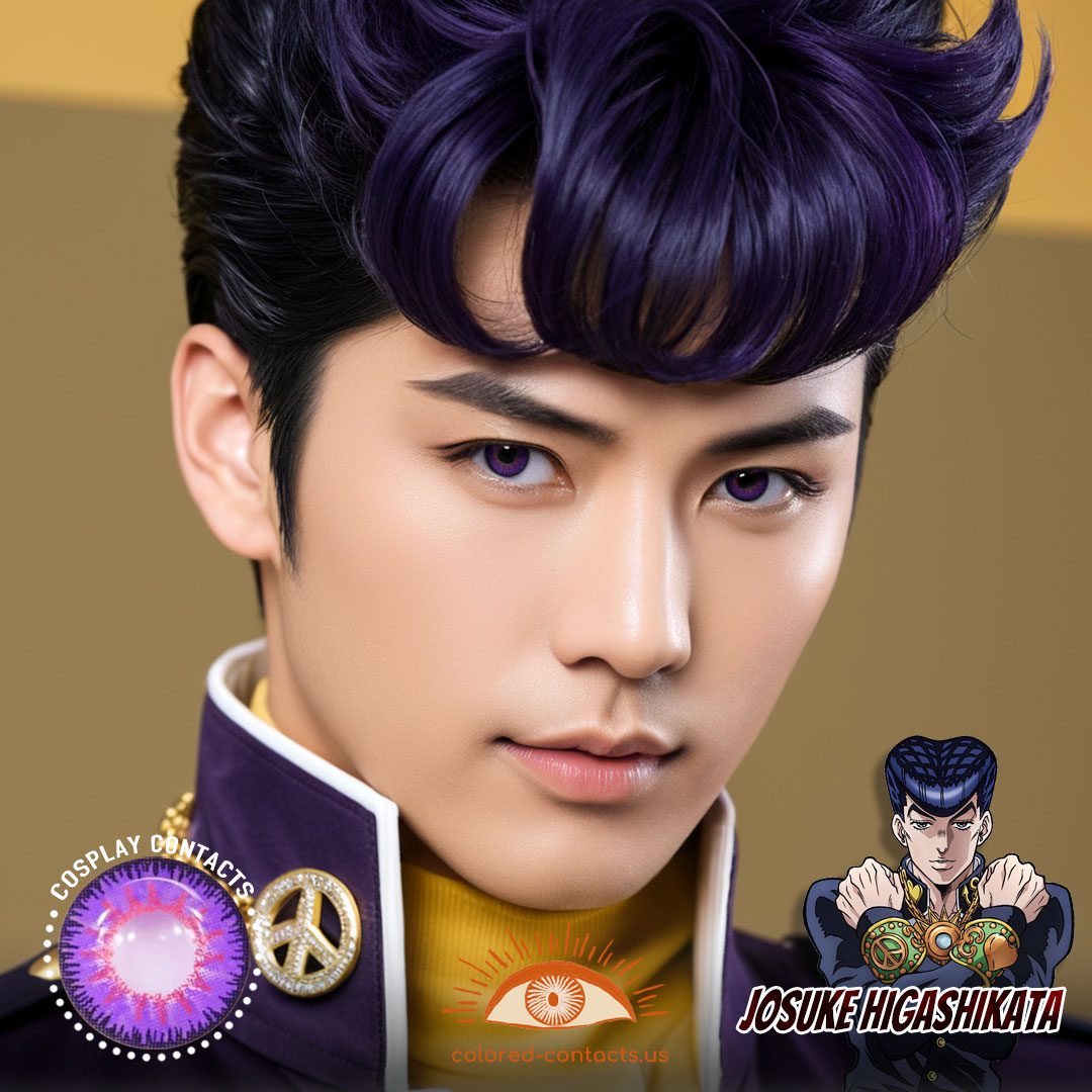Josuke Higashikata Cosplay Purple Contact Lenses