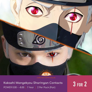 Kakashi Mangekyou Sharingan Contacts