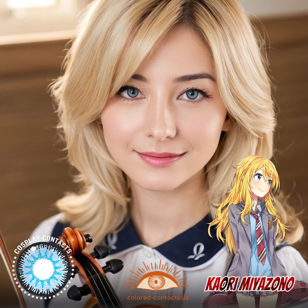 Kaori Miyazono Cosplay Blue Contact Lenses