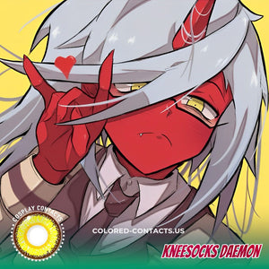 Kneesocks Daemon Cosplay Contact Lenses - Yellow Contacts
