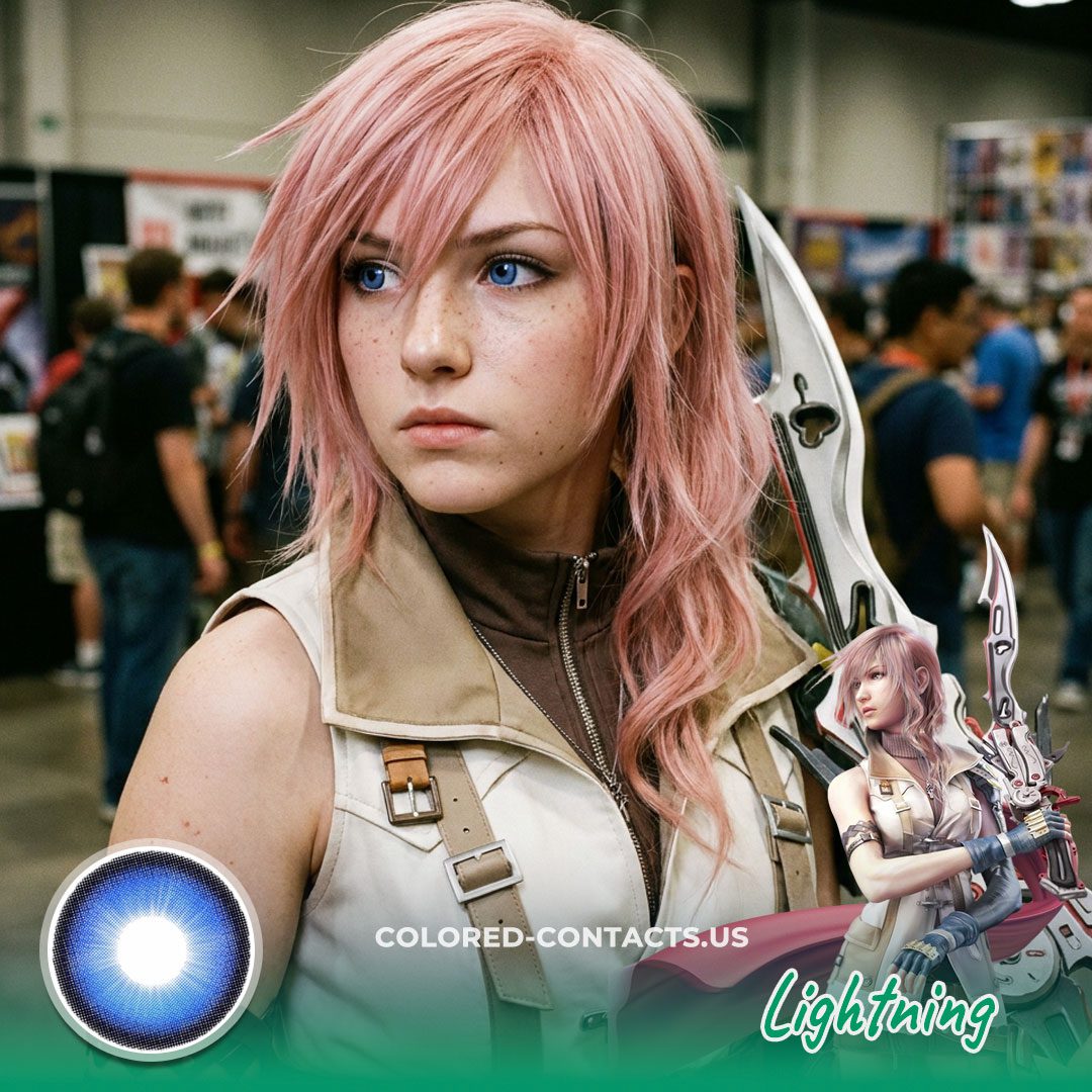 These Final Fantasy Lightning Cosplay Contact Lenses Are About To Give You That Ultimate L'Cie Warrior Energy