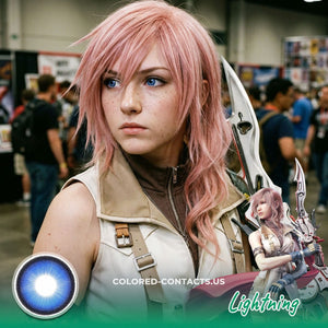 These Final Fantasy Lightning Cosplay Contact Lenses Are About To Give You That Ultimate L'Cie Warrior Energy