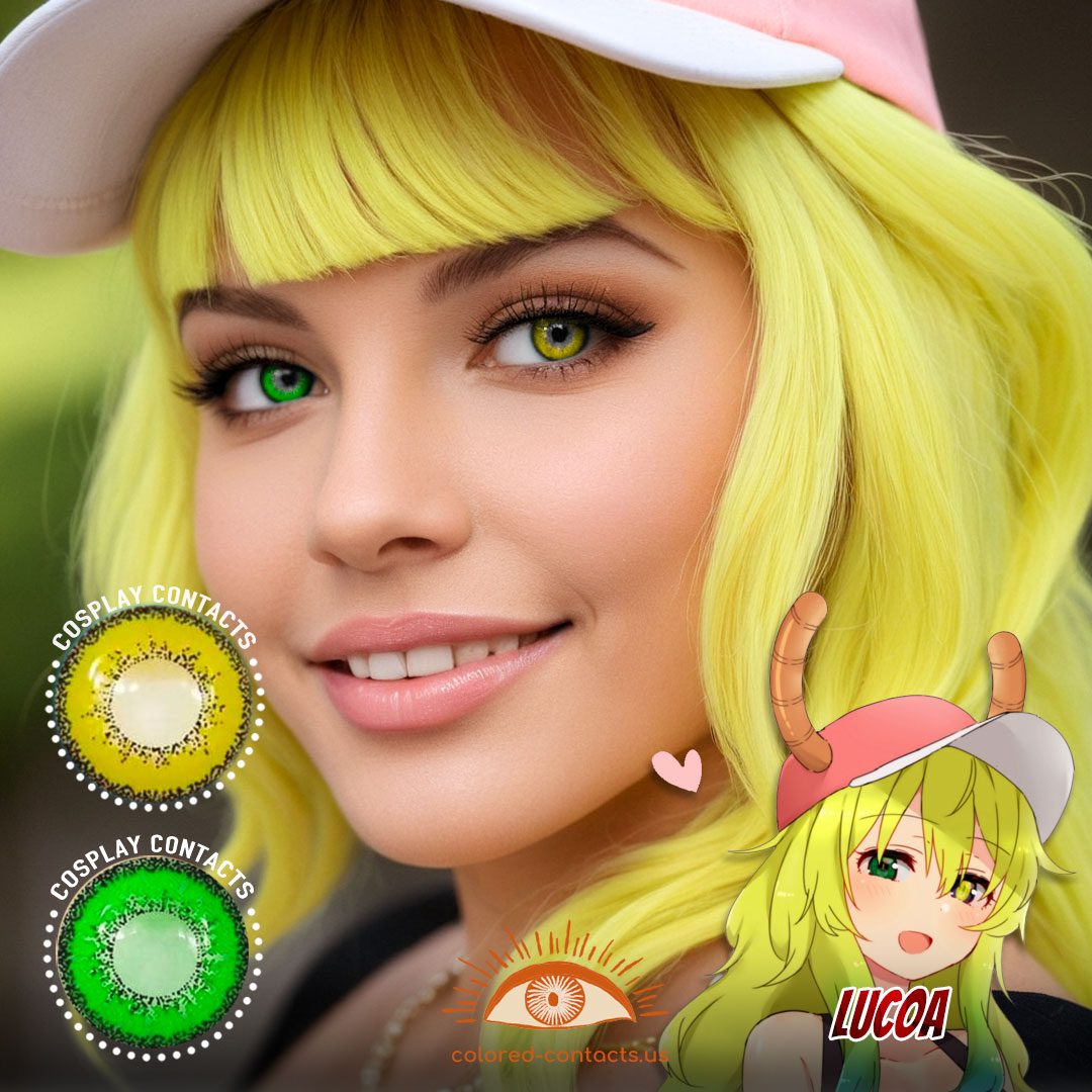 Lucoa Cosplay Heterochromia Contact Lenses