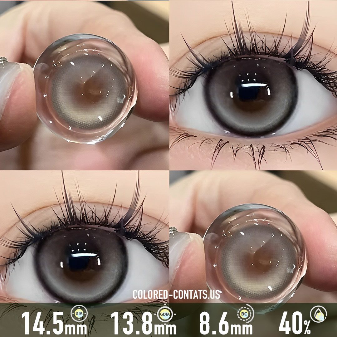 Luminous Cream Brown Contact Lenses