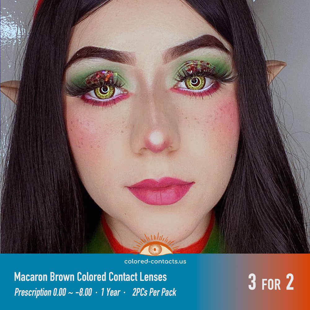 Macaron Brown Colored Contact Lenses