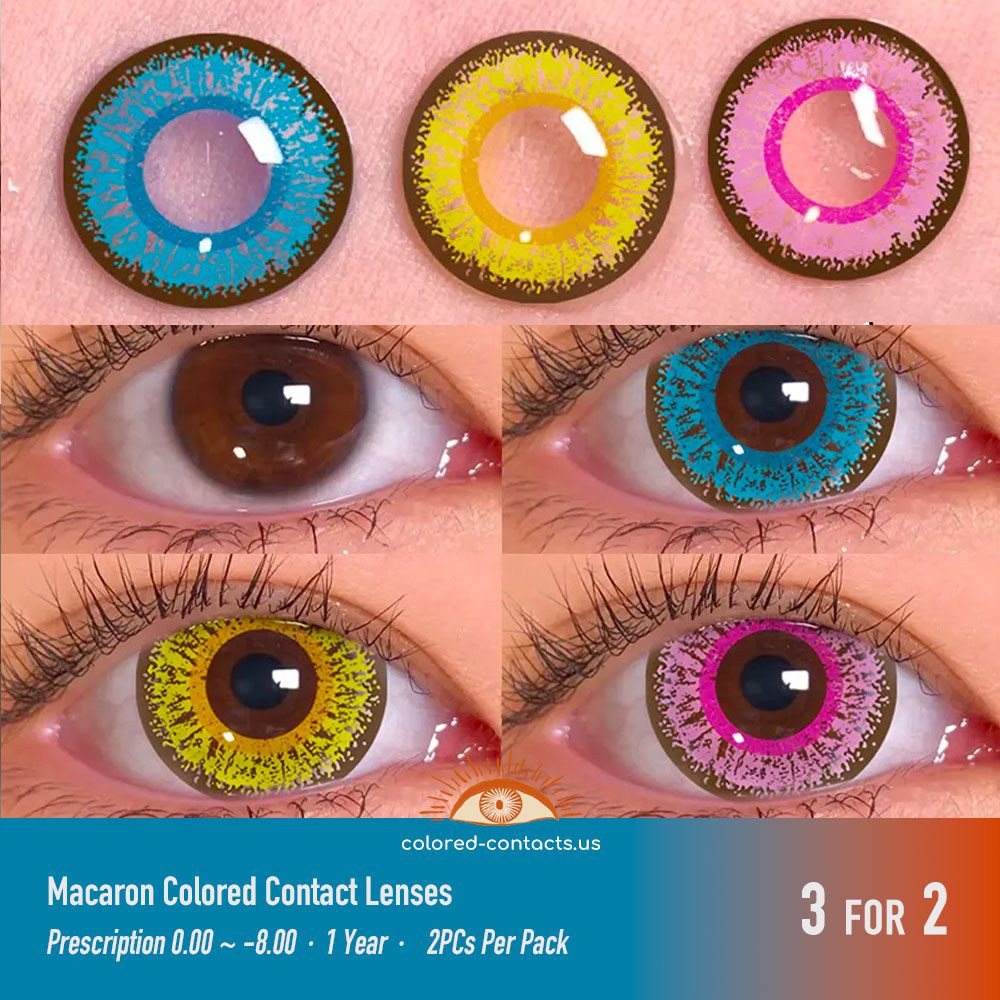 Macaron Purple Colored Contact Lenses