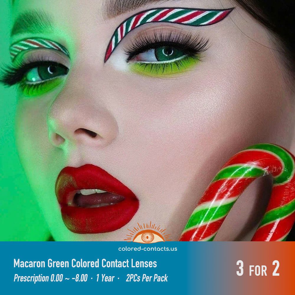 Macaron Green Colored Contact Lenses