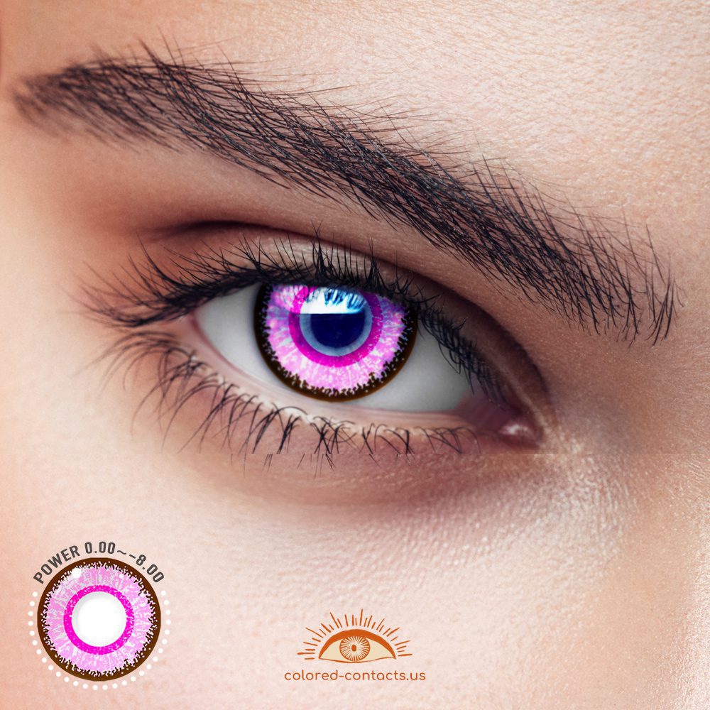 Macaron Pink Colored Contact Lenses