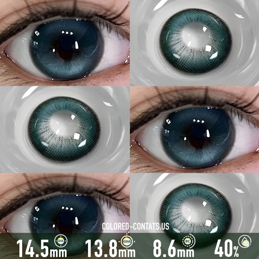 Macaroon Emerald Sea Contact Lenses