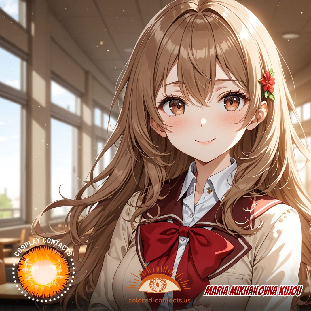 Maria Mikhailovna Kujou Cosplay Brown Contact Lenses