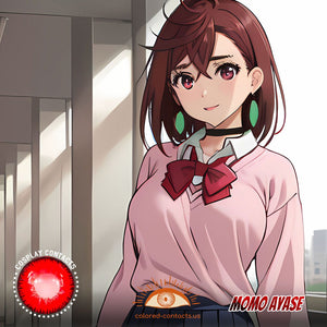 Momo Ayase Cosplay Red Contact Lenses