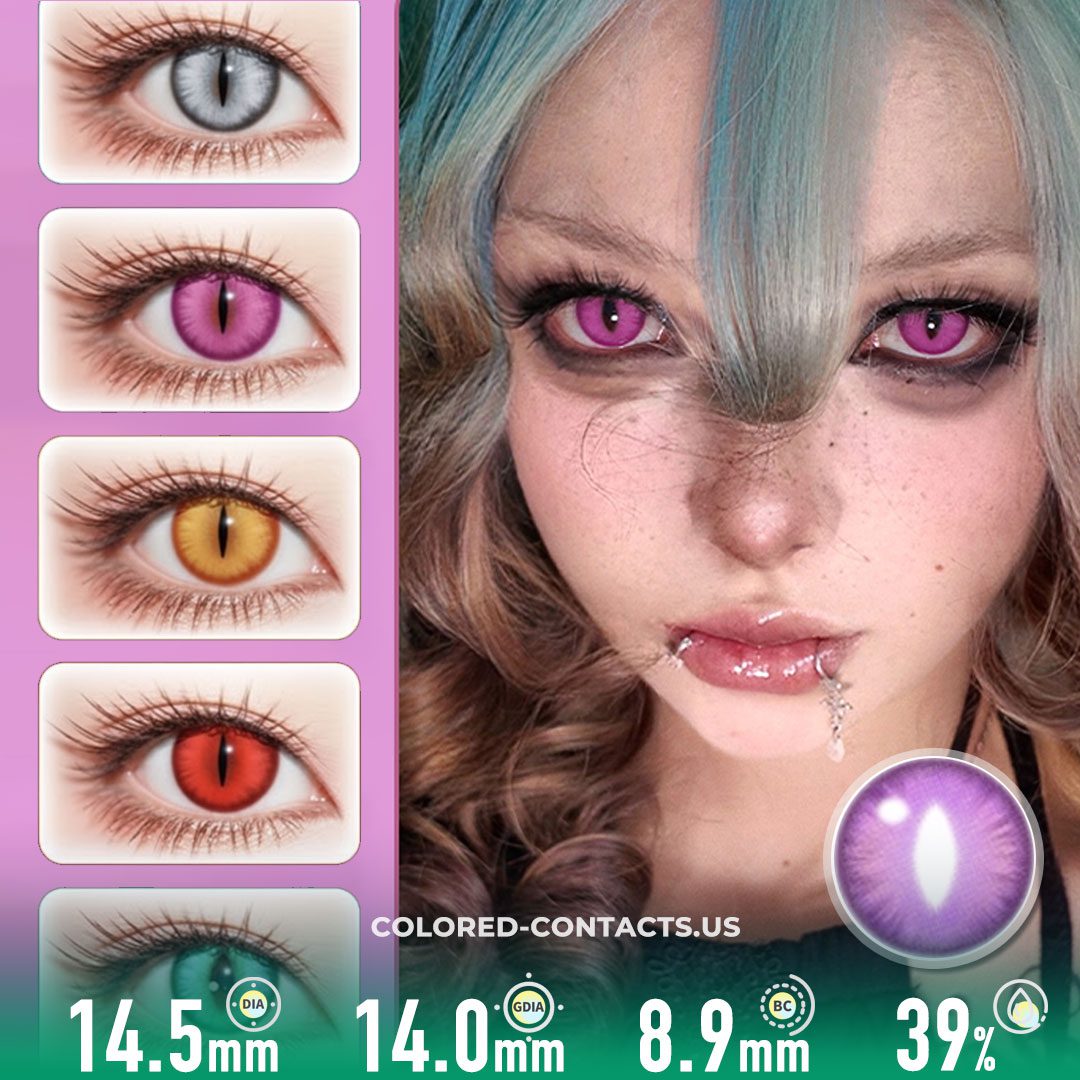 Mystic Dragon Violet Contact Lenses | 4-Piece Set