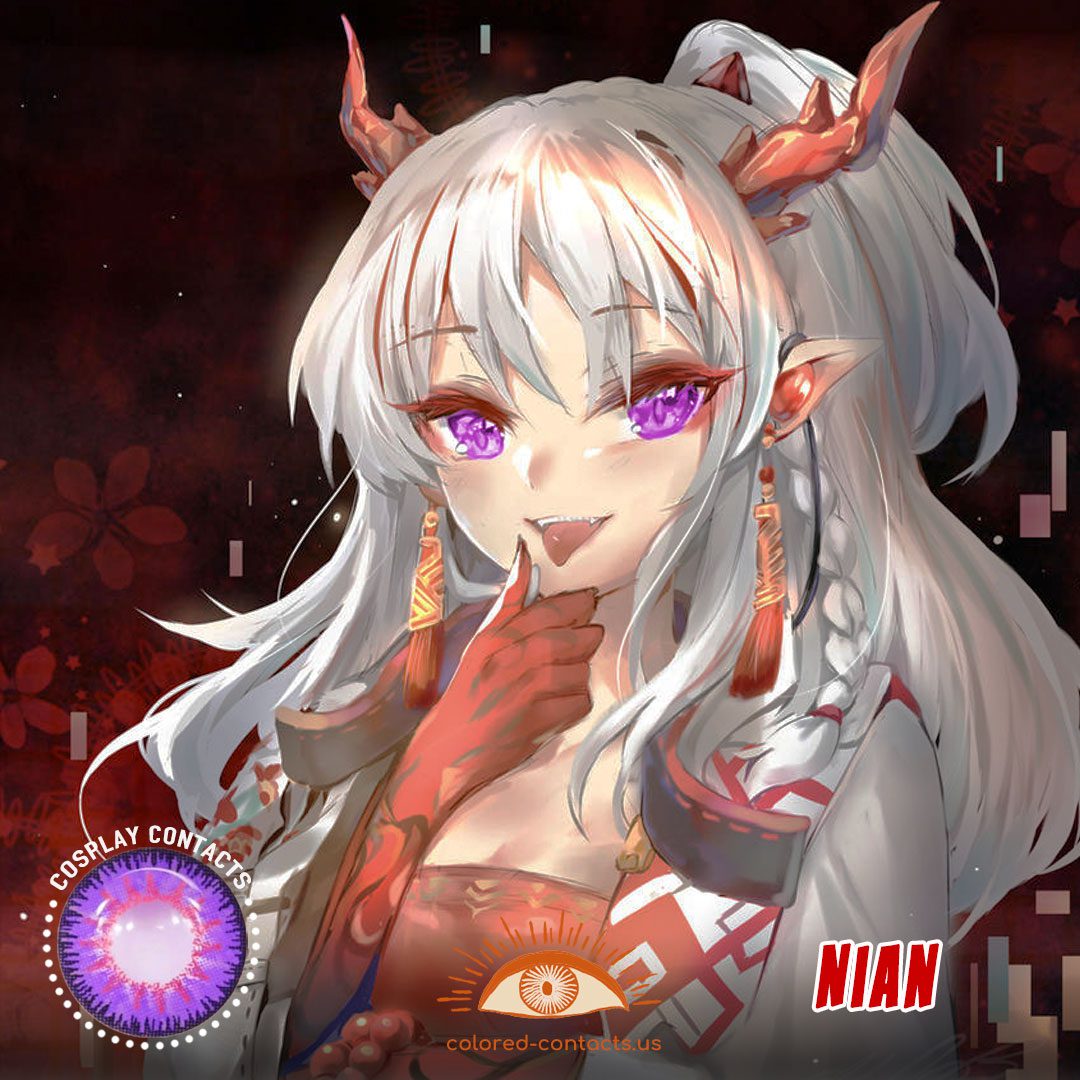 Arknights : Nian Cosplay Contact Lenses
