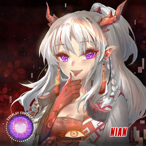 Arknights : Nian Cosplay Contact Lenses