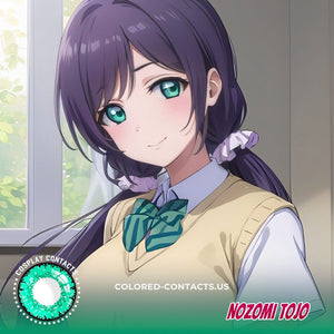 Nozomi Tojo Cosplay Contact Lenses - Green Contacts