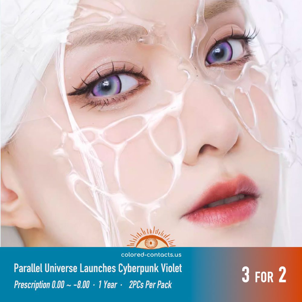 Parallel Universe Launches Cyberpunk Violet Contact Lenses