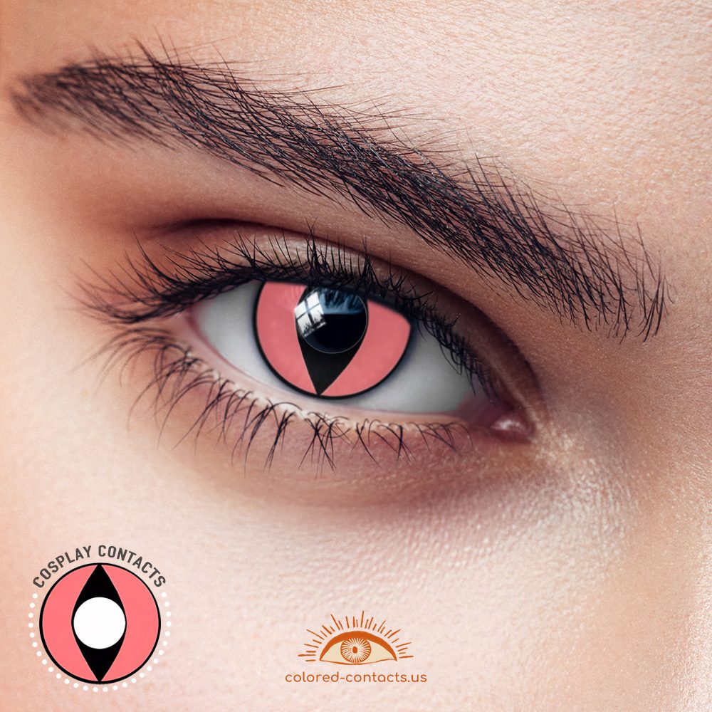 Pink Cat Eye Contacts