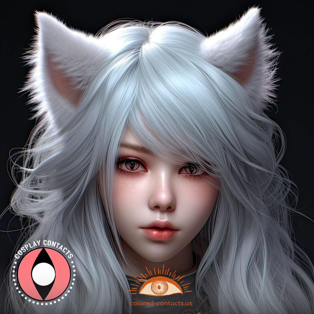 Pink Cat Eye Contacts