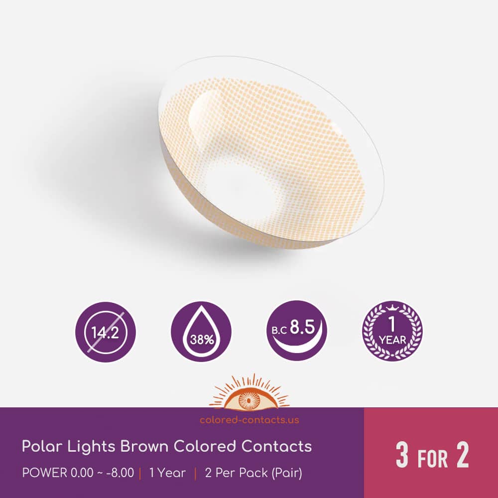 Polar Lights Brown Colored Contacts
