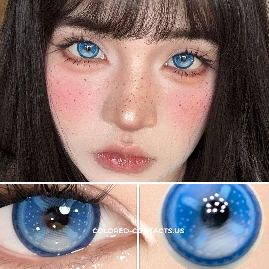 Pure Soul Cross Eye Blue Crazy Lenses | 4-Lens Pack