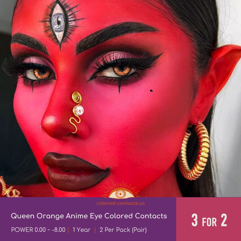 Orange Halloween Contacts