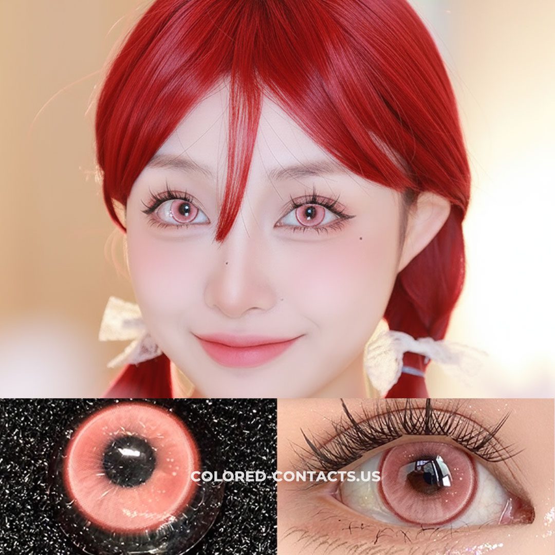 Radiant Ring Pink Colored Contacts