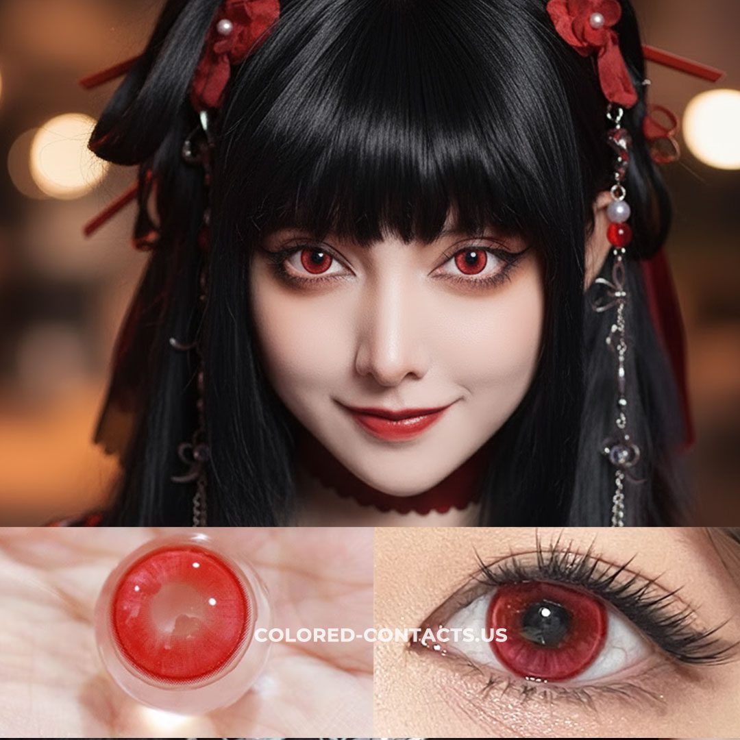 Radiant Ring Red Colored Contacts