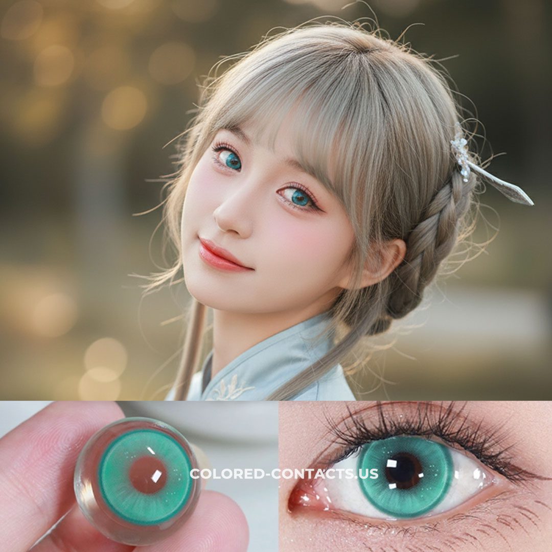 Radiant Ring Teal Colored Contacts