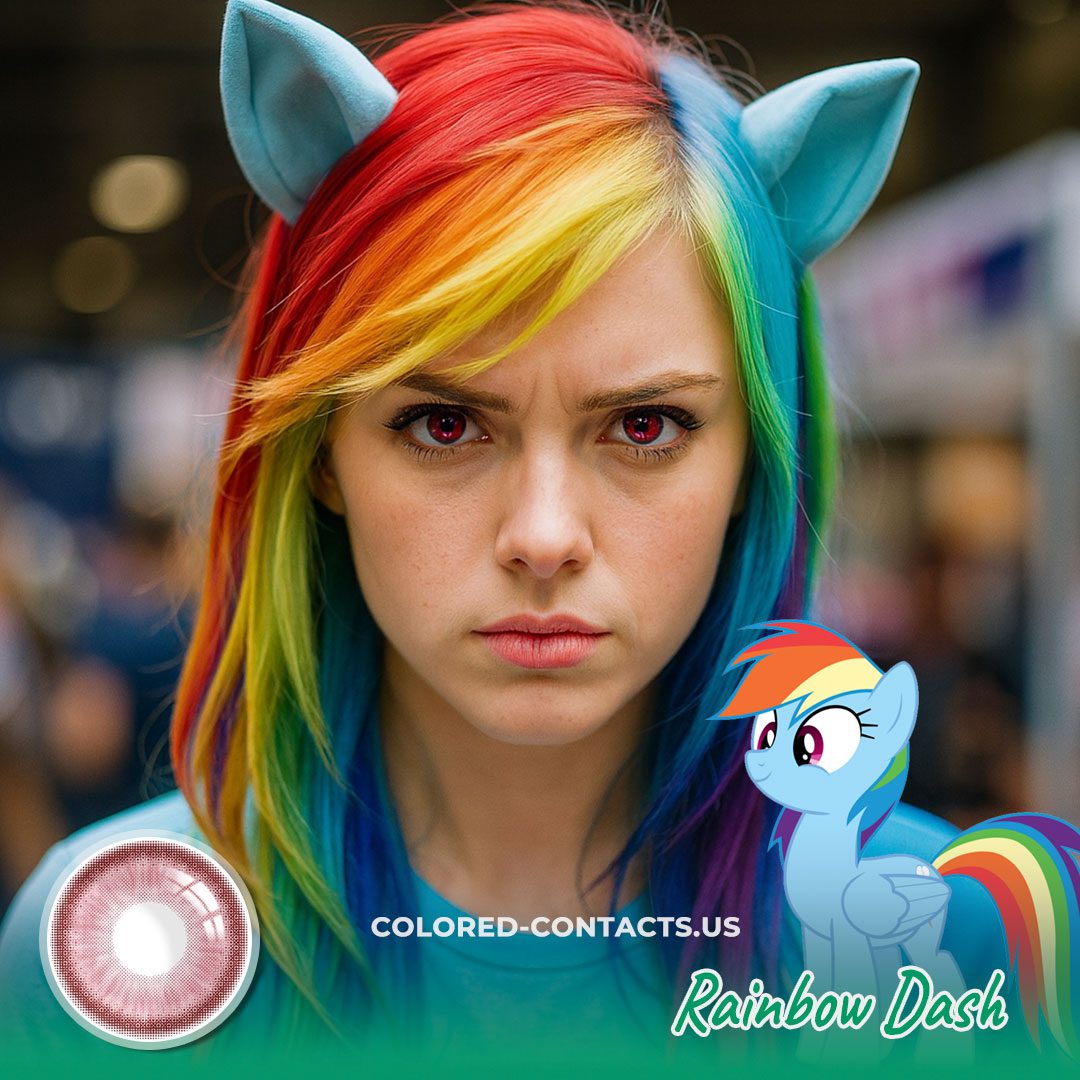 Rainbow Dash Cosplay Contact Lenses