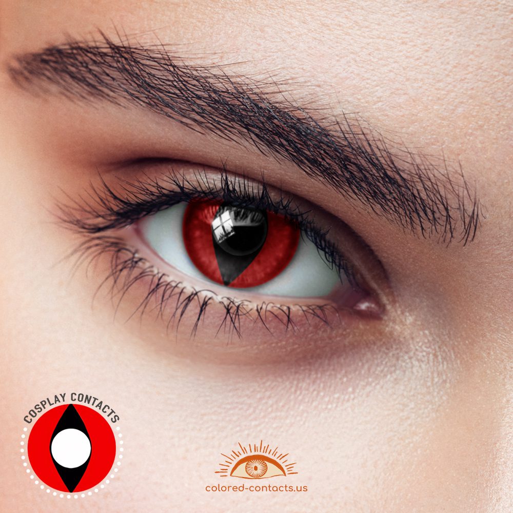 Red Cat Eye Contacts