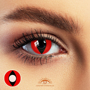 Red Cat Eye Halloween Contacts