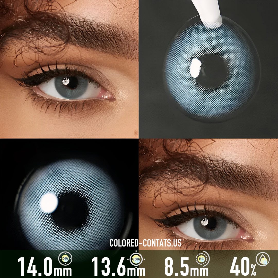 Rome Time Blue Contact Lenses