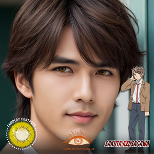 Sakuta Azusagawa Cosplay Brown Contact Lenses