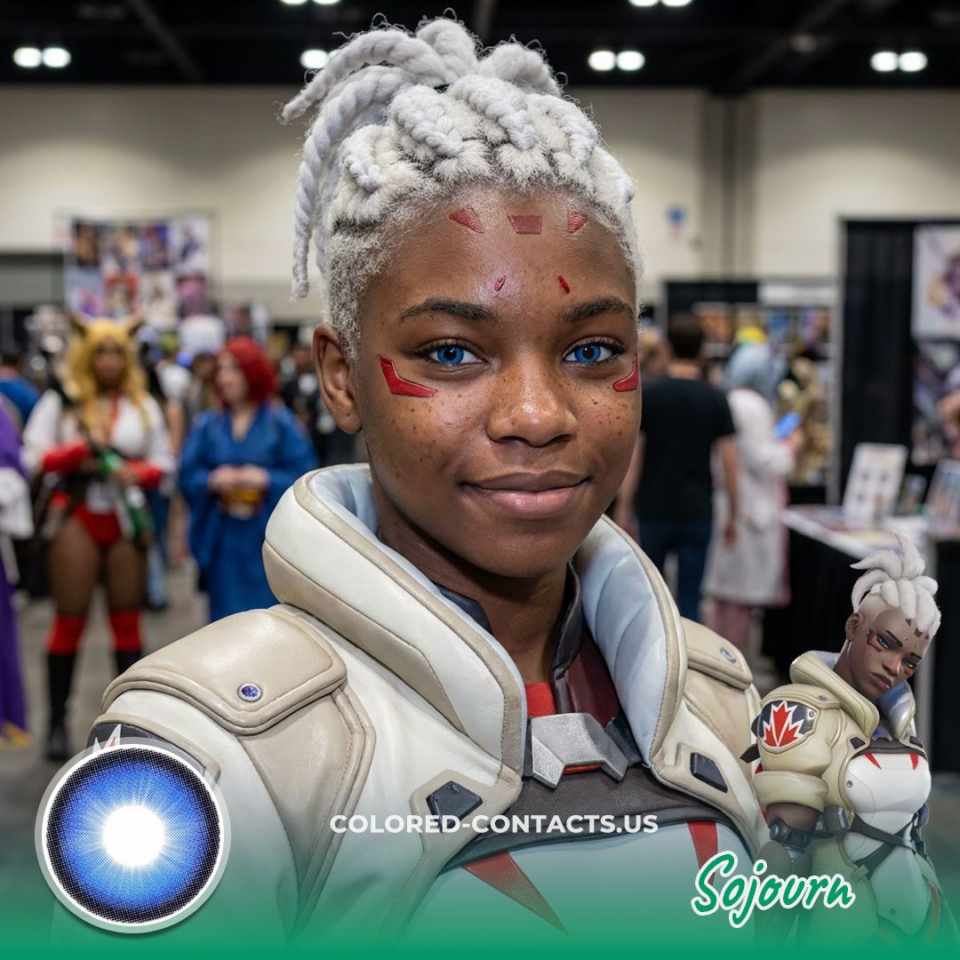 These Overwatch Sojourn Cosplay Contact Lenses Are About To Give You That Ultimate Captain Energy