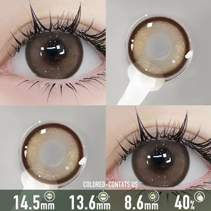 Sparkling Oxford Mocha Brown Contact Lenses
