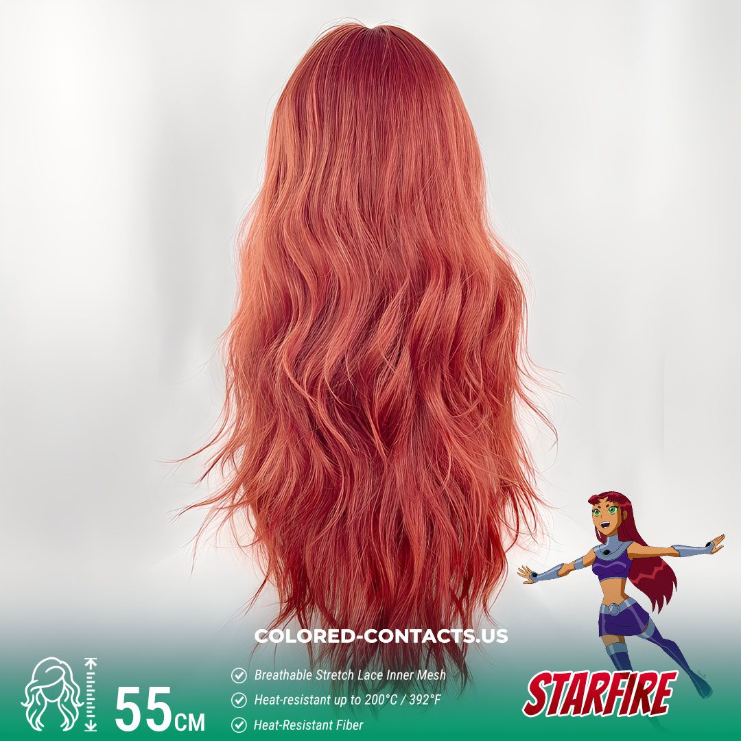 Starfire Cosplay Wig
